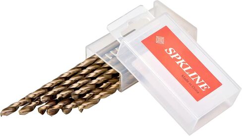 10 Pcs High Speed Steel Cobalt Drill Bit Set 2 Pcs of Each 1mm(3/64"), 1.5mm(1/16") 2mm(5/64") 2.5mm(3/32") 3mm(1/8") Jobber Length Twist M35 Metal Drill Bit For Stainless Steel And Hard Metal in Saudi Arabia