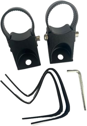 Riloer 2 Pcs 1.5 Inch Aluminum Aolly Roll Bar Pillar Roll Cage Bar LED Light Pod Mounting Brackets, LED Work Light Bar Roll Bar Pillar Mount Brackets, for Most Off-Road Vehicles Trucks UTVs in Saudi Arabia