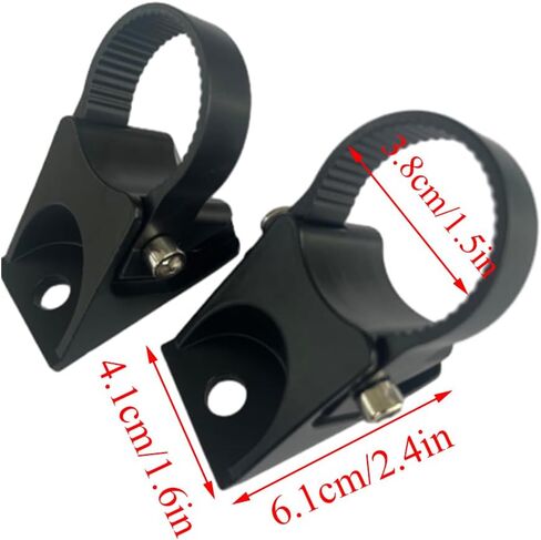 Riloer 2 Pcs 1.5 Inch Aluminum Aolly Roll Bar Pillar Roll Cage Bar LED Light Pod Mounting Brackets, LED Work Light Bar Roll Bar Pillar Mount Brackets, for Most Off-Road Vehicles Trucks UTVs in Saudi Arabia
