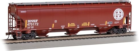 قطارات باخمان - Trinity 5161 3-Bay Covered Hopper - BNSF #475172 (Circle Cross) - مقياس HO in Saudi Arabia