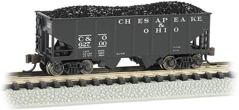 Bachmann Industries USRA 55-Ton 2-Bay Hopper C and O Train Car, N Scale in Saudi Arabia