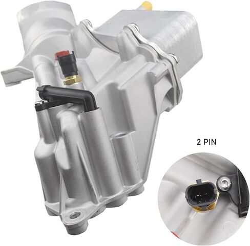 Aluminum Engine Oil Cooler and Oil Filter Housing Adapter Gaskets Sensor Fit for 2014-2019 Ram 1500 3.0l v6 turbo diesel engine 68229403AA,68531248AA,68624177AA in Saudi Arabia