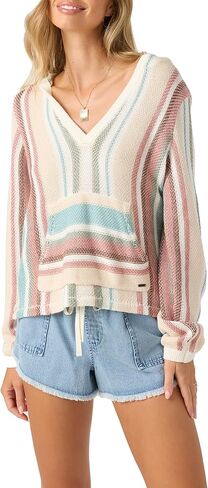 O'NEILL Womens Catamaran Long Sleeve Sweater, Khaki, L in Saudi Arabia