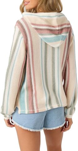 O'NEILL Womens Catamaran Long Sleeve Sweater, Khaki, L in Saudi Arabia