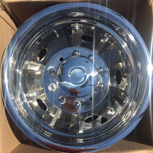 Set of 4 Wheel Simulators 19.5" Dually for 2005-2021 Ford F450 F550 10 Lug Stainless Steel Dually Simulators in Kuwait