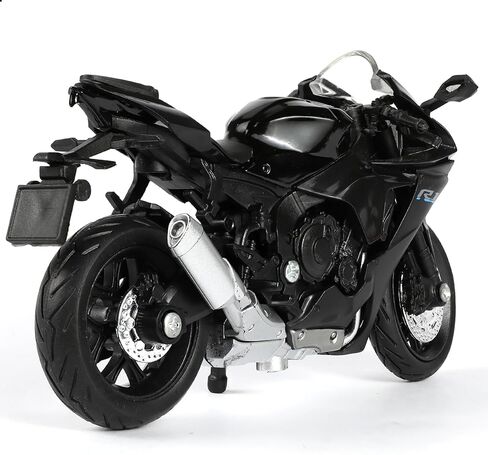 لعبة نموذج دراجة نارية 1:18 من أجل Yamaha YZF-R1 1000R معدنية مصبوبة مع نموذج دراجة نارية بلاستيكي لا يتطلب تجميع هدية موتو صغيرة نهائية للبالغين (أسود) in Saudi Arabia