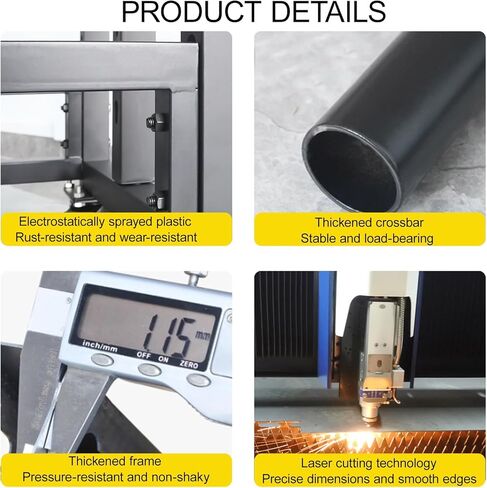 Large Textile Commercial Fabric Roll Storage Rack, Movable Vinyl Paper Organizer with Adjustable Hanging Rods, Heavy Duty Roll File Holder for Leather Rolls/Window Film(Black-8Rod,145cm/57in) in Saudi Arabia