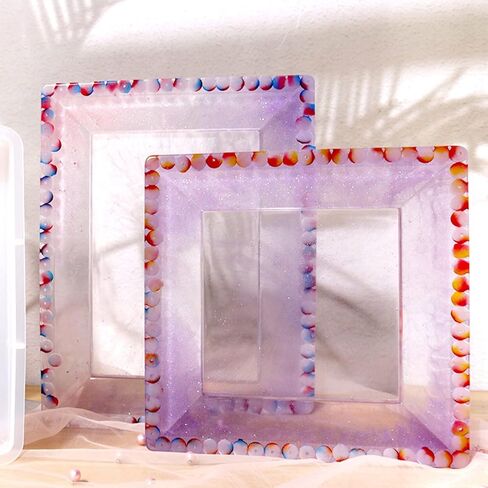 Photo Frame Resin Mold Picture Frame Silicone Mold Square Epoxy Casting Mold for DIY Home Table Decor Handicrafts Making in Kuwait
