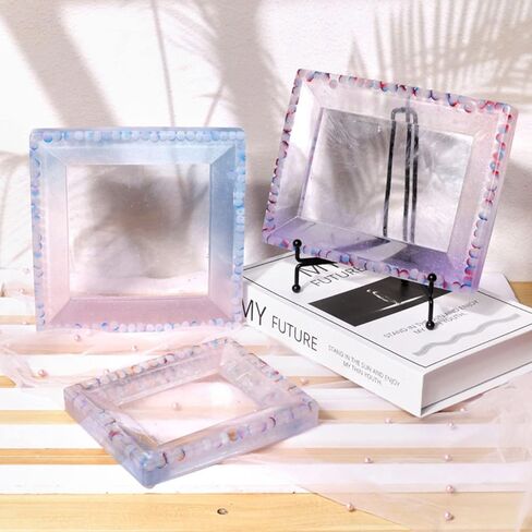 Photo Frame Resin Mold Picture Frame Silicone Mold Square Epoxy Casting Mold for DIY Home Table Decor Handicrafts Making in Kuwait