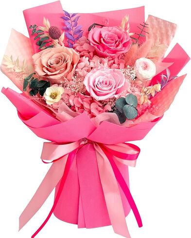 Vrioca Flowers for Delivery, Preserved Flowers Bouquets, Birthday Gifts for Women Mom in Saudi Arabia