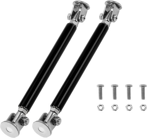 2pcs 10cm/3.94in Car Splitter Support Rods Adjustable Front Rear Bumper Lip Splitter Strut Rod Tie Support Bars Aluminum Alloy Black No Drilling Holes in Saudi Arabia