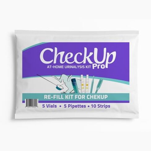 CheckUp P-Pole - Dog Urine Collection Pack - Telescopic Pole, Cups, Pipettes & Vials - A New Innovative, Do It Yourself Approach to Collect Your Dogs Urine at Home and Have it Ready for Testing in Kuwait