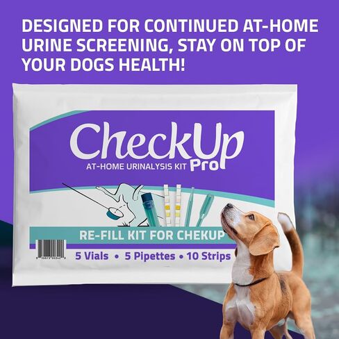 CheckUp P-Pole - Dog Urine Collection Pack - Telescopic Pole, Cups, Pipettes & Vials - A New Innovative, Do It Yourself Approach to Collect Your Dogs Urine at Home and Have it Ready for Testing in Kuwait