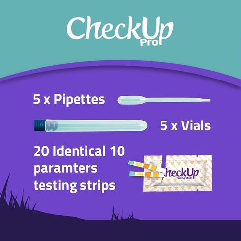 CheckUp P-Pole - Dog Urine Collection Pack - Telescopic Pole, Cups, Pipettes & Vials - A New Innovative, Do It Yourself Approach to Collect Your Dogs Urine at Home and Have it Ready for Testing in Kuwait