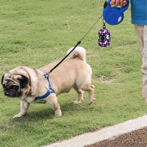 مرفق مقود لحمل أكياس فضلات الكلاب من بتموليكو، حقيبة بسحاب لموزع أكياس نفايات الكلاب، تناسب أي مقود للكلاب، تتضمن لفافة مجانية من أكياس الكلاب، وموزع أكياس فضلات الكلاب - عبوتان، بطبعة الفهد in Kuwait