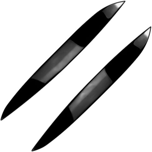 MACHSWON 2 Pcs ABS Headight Eyebrow Stickers Left+Right Bezel Trim, Headlight Eyebrows Eyelids Trim Cover, Compatible with Volkswagen Golf MK4 1997-2003 (Glossy Black) in Saudi Arabia