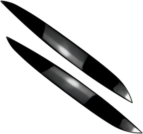 MACHSWON 2 Pcs ABS Headight Eyebrow Stickers Left+Right Bezel Trim, Headlight Eyebrows Eyelids Trim Cover, Compatible with Volkswagen Golf MK4 1997-2003 (Glossy Black) in Saudi Arabia