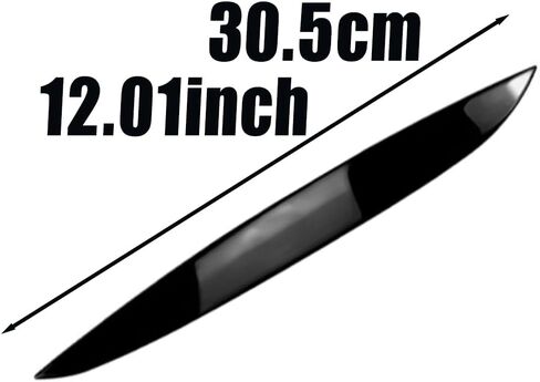 MACHSWON 2 Pcs ABS Headight Eyebrow Stickers Left+Right Bezel Trim, Headlight Eyebrows Eyelids Trim Cover, Compatible with Volkswagen Golf MK4 1997-2003 (Glossy Black) in Saudi Arabia