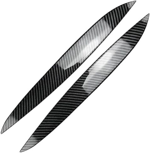 MACHSWON 2 Pcs ABS Headight Eyebrow Stickers Left+Right Bezel Trim, Headlight Eyebrows Eyelids Trim Cover, Compatible with Volkswagen Golf MK4 1997-2003 (Glossy Black) in Saudi Arabia