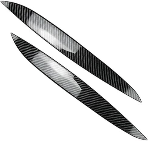 MACHSWON 2 Pcs ABS Headight Eyebrow Stickers Left+Right Bezel Trim, Headlight Eyebrows Eyelids Trim Cover, Compatible with Volkswagen Golf MK4 1997-2003 (Glossy Black) in Saudi Arabia