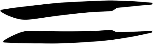 Glossy Black Front Headlight Eyebrows, Pair Headlight Eyelid Headlamp Eyebrow Strip Trim, Compatible with Audi A4 B7 S4 2006-2007 in Saudi Arabia