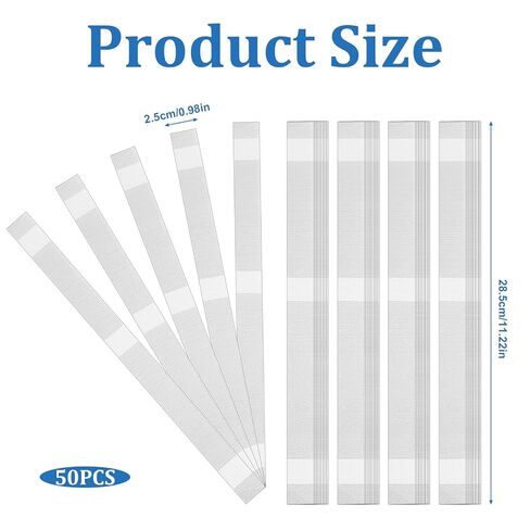 50 قطعة من شرائط الصمغ مع دعامة شبكية، 0.98 بوصة/25 مم شرائط صمغ لاصقة تذوب بالحرارة، شريط ربط لإصلاح تجليد الكتب بسعة 86-100 ورقة in Kuwait