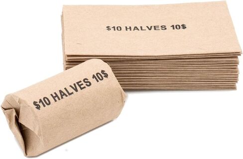 Half Dollar Flat Coin Wrappers, Solid Bundle of 100 in Saudi Arabia