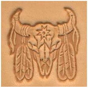 Tandy Leather Indian Skull Craftool� 3-D Stamp 88436-00