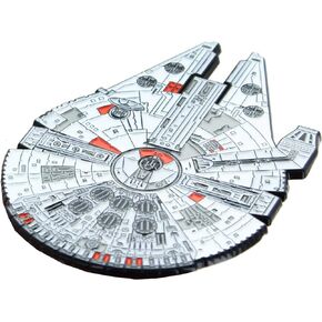 Star Wars Millennium Falcon Large Enamel Pin | 3 by 2.25 Inches