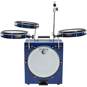 Toca Percussion KickBoxx Pro Suitcase Drum Set - Cobalt Blue
