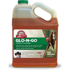 مكمل الفورمولا 707 Glo-N-Go للخيول، سائل جالون - دعم الفيتامينات والسعرات الحرارية للاحتفاظ بالوزن الصحي وحالة الفراء في الخيول in Kuwait