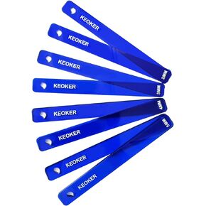 KEOKER Polymer Clay Depth Guide Set, 4 Size for Polymer Clay Thickness,Thickness Rolling Gauge, Roller Depth Guide, Depth Guide Polymer Clay