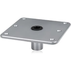 قاعدة مقعد القارب EXMIATOV، قاعدة قاعدة مقعد القارب من الألومنيوم مقاس 7 بوصة × 7 بوصة مع مقبس عمود 3/4 بوصة، مجموعة ركائز مقعد القارب، قاعدة مقاومة للتآكل ومتانة عالية، مناسبة لمعظم مقاعد القوارب in Kuwait