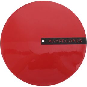 Silicone Record Mat：12 Inches Record Platter Slipmat Silicone Rubber Turntable - Improves Sound Quality Protect Your Vinyl from Static (Red)