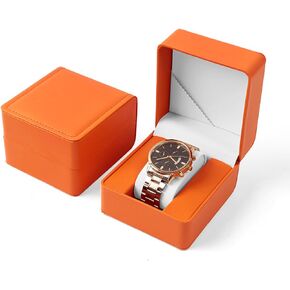 SizendHK Watch Box, PU Leather Watch Case, Gift Boxs With Cushion For Most Watches, Smart Watch & jewelry,Watch Organizer as Gifts For Birthday, Men and Women (1, Matte Black)