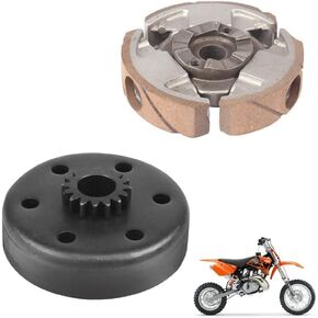 Clutch Pad+Flywheel Basket complete fits for ktm 50 Dirt bikes compatible with 50 Junior Senior Mini SX Pro JR SR LC 2002-2008 Mini Adventure Supermoto Replace OE # 45232000244