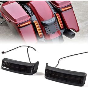 VEISUTOR LED Saddlebag Tail Light for Ultra Limited 14-23, LED Side Luggage Run Brake Turn Signal Tail Light Lamp for Harley Touring Street Road Electra Glide Ultra Limited Classic CVO 2014-2023