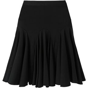 ZYMOZYM Women Black Ruched Ruffle A Line Mini Skater Casual Skirt Ladies Pleated Tennis Latin Dance Skirt with Shorts