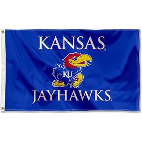College Flags & Banners Co. Kansas Jayhawks Wordmark Flag