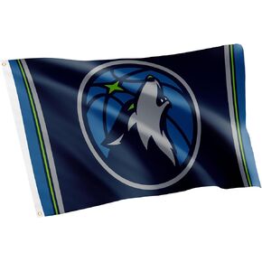 Desert Cactus Minnesota Timberwolves Team NBA National Basketball Association 100% Polyester Indoor Outdoor 3 feet x 5 feet Flag (Flag J)