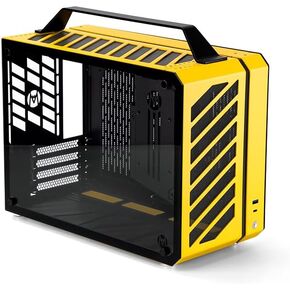 Mechanic Master C+MAX SPCC/Aluminum/Tempered Glass/Micro ATX/mATX / 240 Water & 162mm Air Cooling Computer Case (Elegant Black)