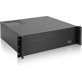 هيكل خادم RackChoice Micro ATX/Mini-ITX 3U Rackmount، محرك أقراص ثابتة 7 × 3.5، مع مروحة أمامية 2 × 120 مم + 1 × 80 مم، يدعم معيار ATX PSU مع تبريد علوي أو جانبي in Kuwait
