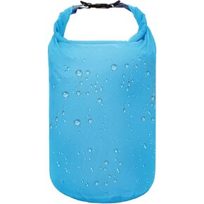 R2Depot Waterproof Dry Bag, 5L/10L/20L/40L/70L Dry Storage Bag for Kayaking, Gym, Hiking, Swimming (Blue, 5L)