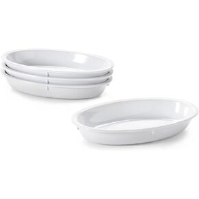 G.E.T. Enterprises DN-96-W-EC Viva White 20 oz. Oval Melamine Bowls (Qty 4), Melamine, Viva Mexico (Pack of 4) in Saudi Arabia
