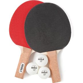 JOOLA Essentials Duel 2-Player Table Tennis Racket Set with 2 Ping Pong Paddles & 3 Balls - Pips Out Hardbat Ping Pong Rackets Great for All Playing Levels & Ages - White Ping Pong Balls in Saudi Arabia