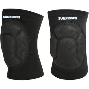 Generic Protective thick sponge knee pads sleeve, anti slip, collision avoidance for indoor and outdoor activities (Large)