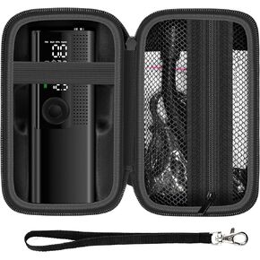 Case Compatible with Tire Inflator Portable Air Compressor 120 PSI, Carrying Storage Travel Holder Organizer for Auto Air Pump for Car Tires and Power Kit (Box Only) -Black Inner