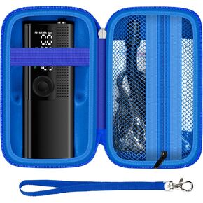 Case Compatible with Tire Inflator Portable Air Compressor 120 PSI, Carrying Storage Travel Holder Organizer for Auto Air Pump for Car Tires and Power Kit (Box Only) -Black Inner