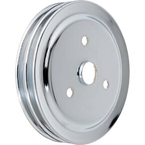 Racing Power Company R9603 Chrome SWP Double Groove Crank Pulley for Small Block Chevy