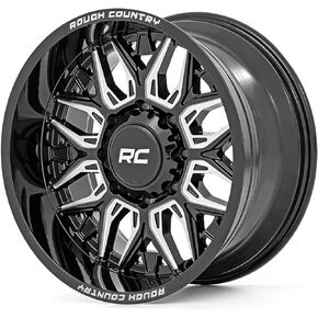 Rough Country 86 Series One-Piece 20x10 8x6.5 Gloss Black Wheel - 86201010